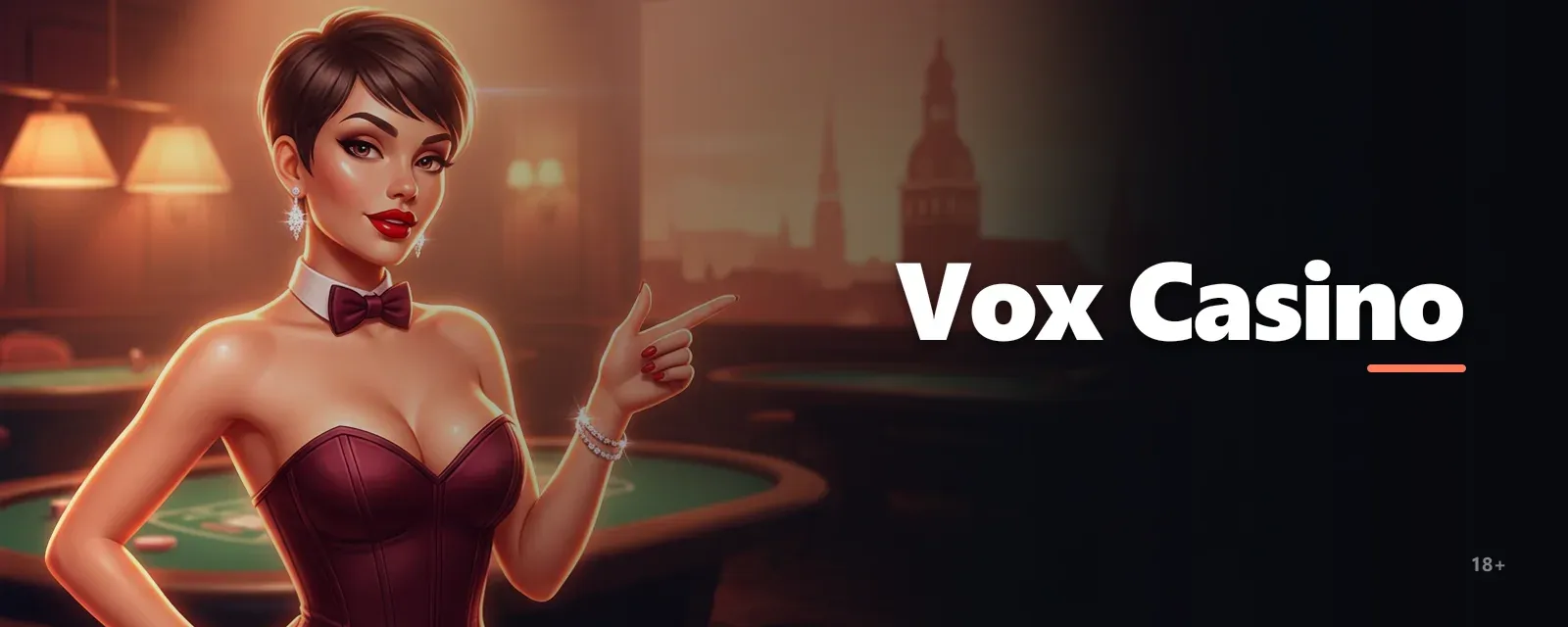 Galvenais baneris ar populārām spēlēm Vox casino